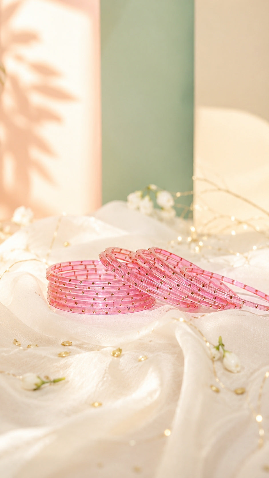 Pink Whisper Bangles