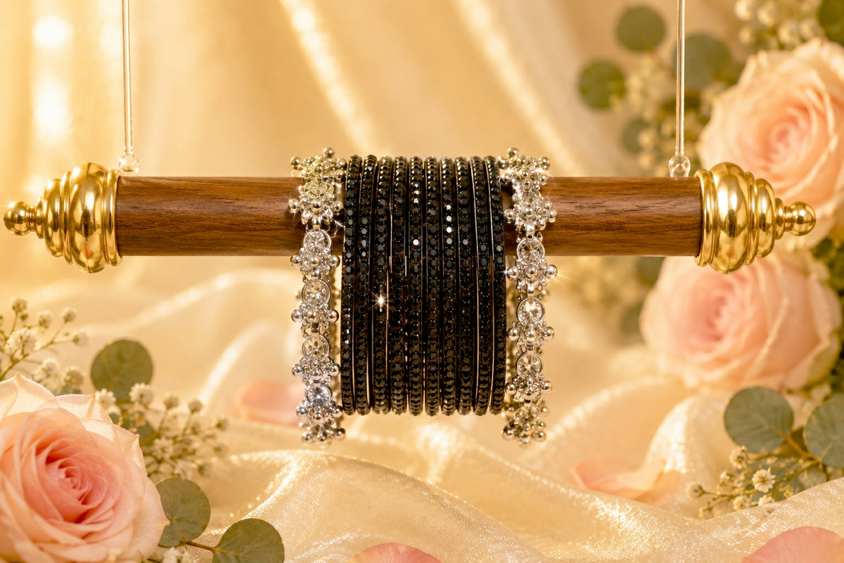 Kashmiri Black Ghungroo Set