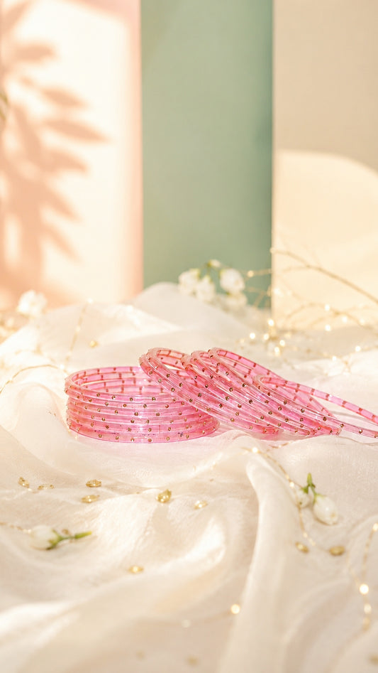Pink Whisper Bangles