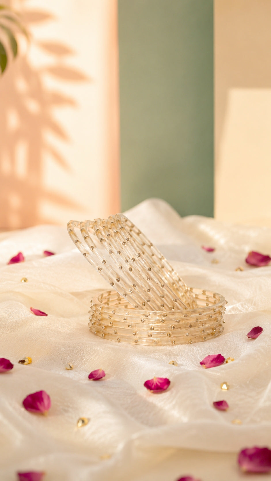 Peach Whisper Bangles