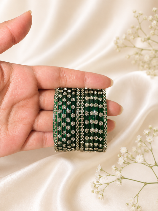 Morni Glass Bangle Set