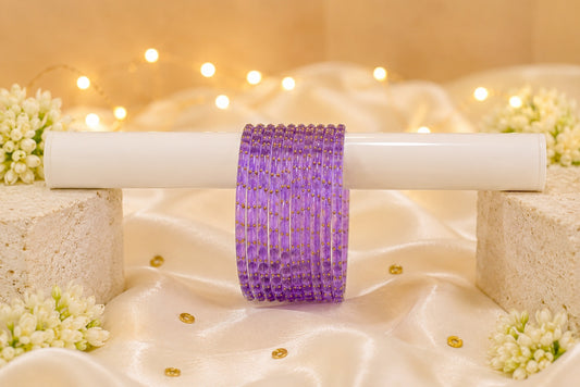 Raindrop Purple Bangles