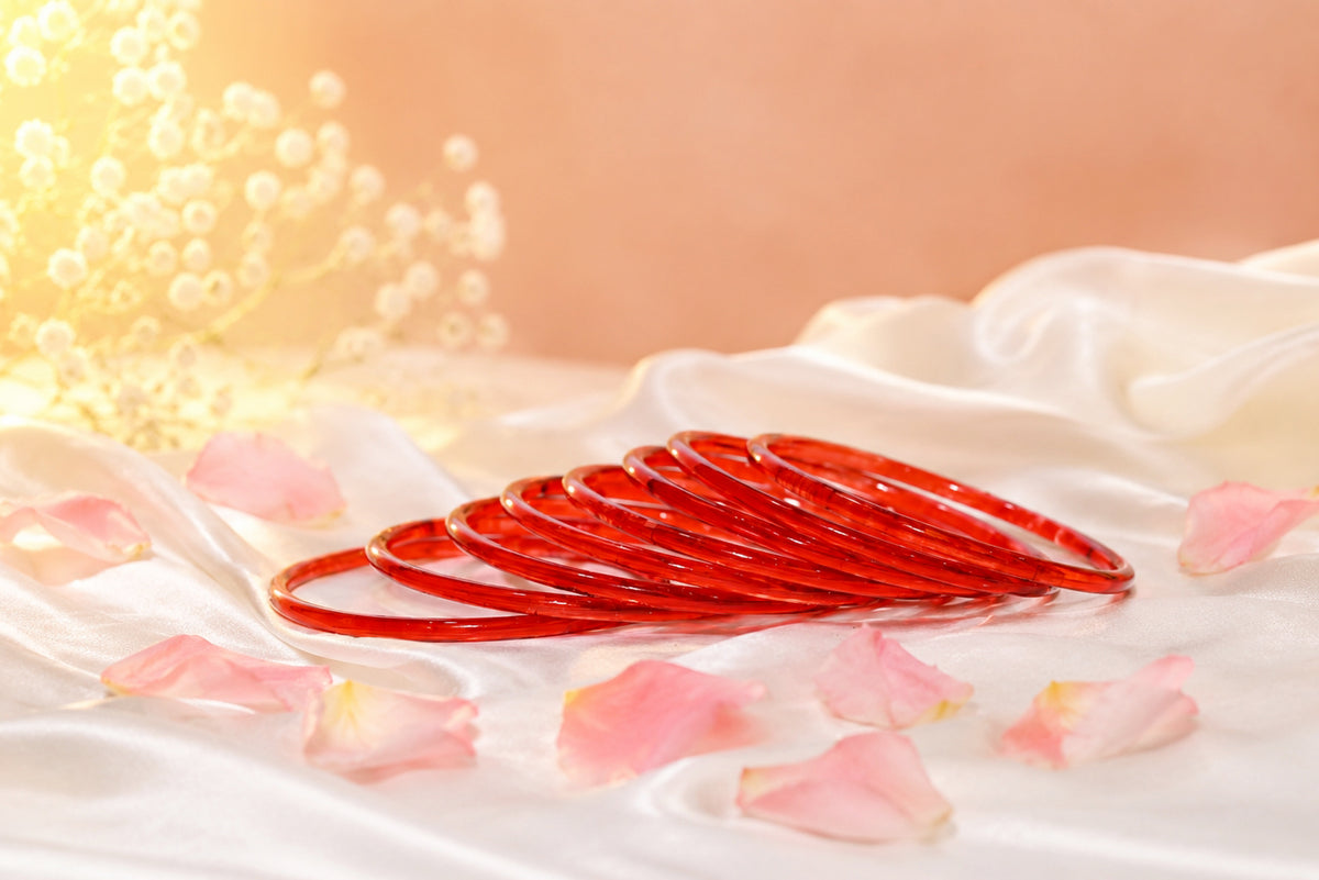 Jelly Red Bangles