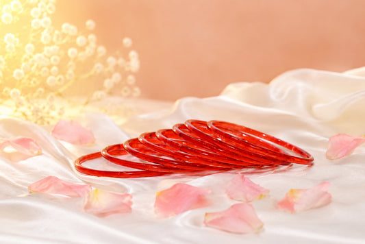 Jelly Red Bangles