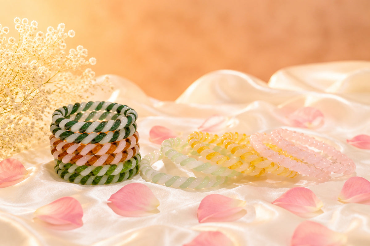Spiral Glass Bangles