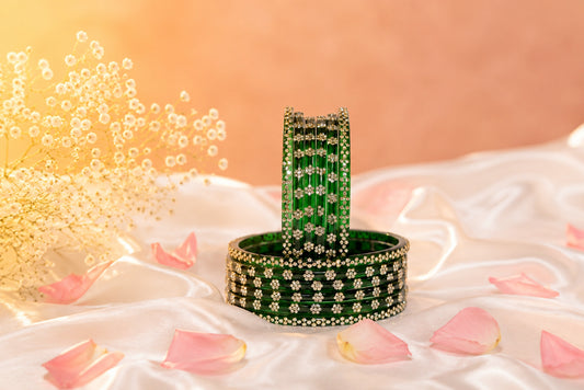 Pista Glass Bangle Set