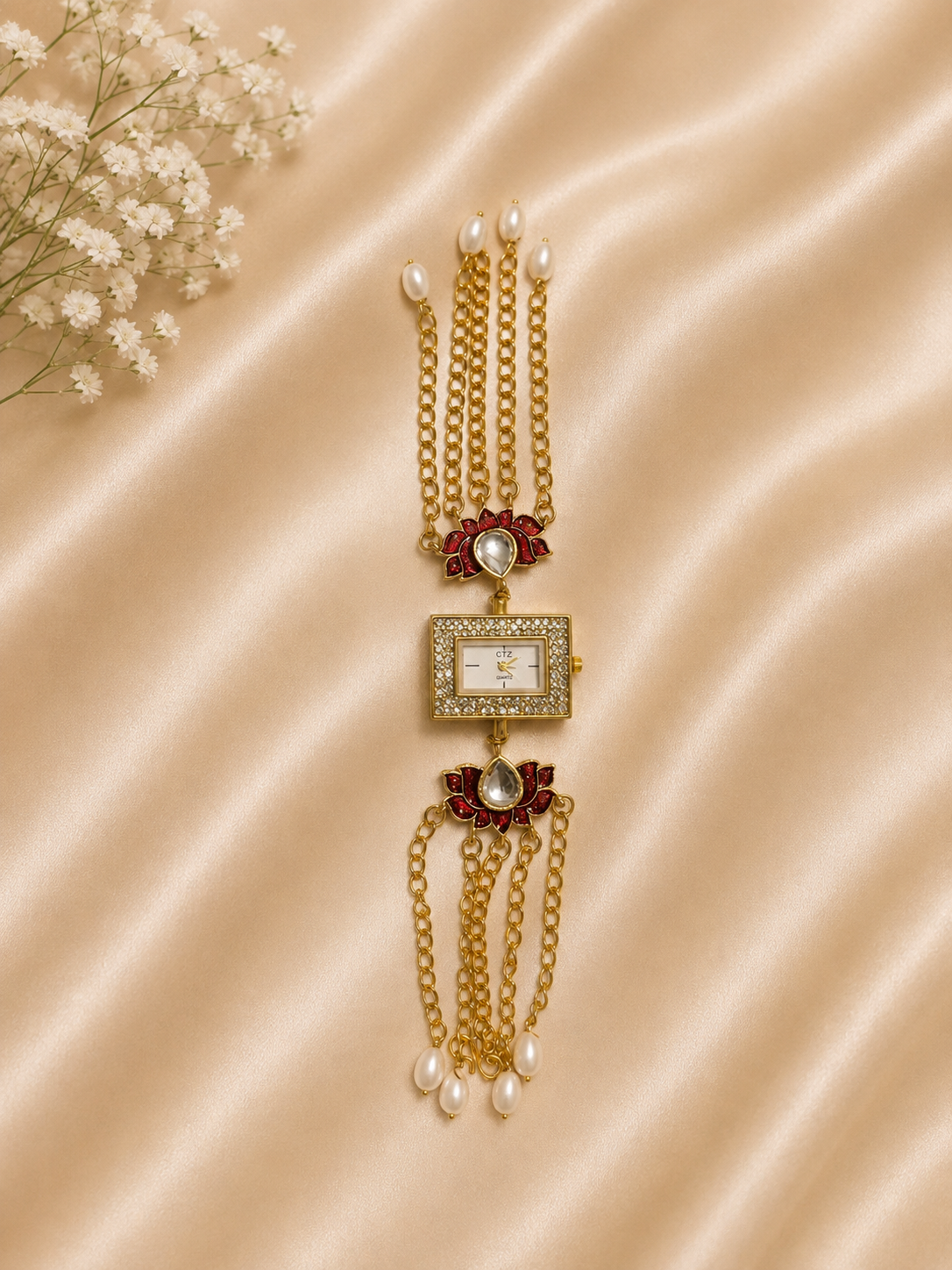 Kashmiri Watch(Red)