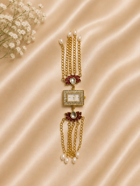 Kashmiri Watch(Red)